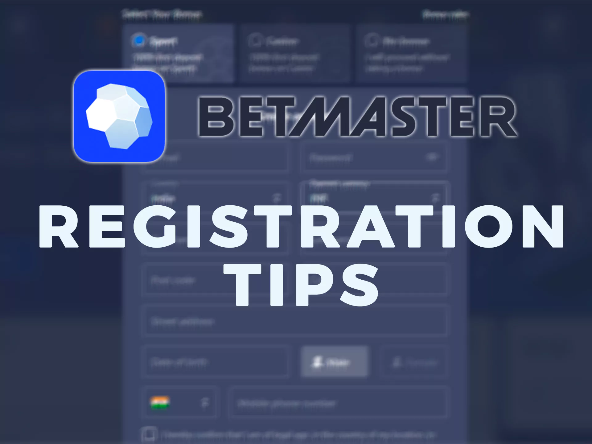 Follow these rules and you will have no problems with Betmaster account.