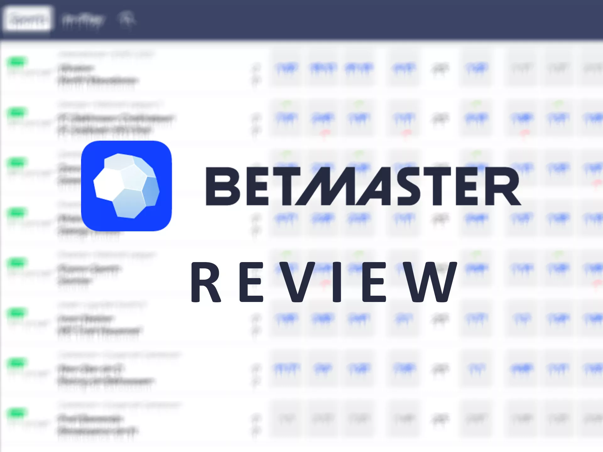 Learm more about Betmaster and register in it.