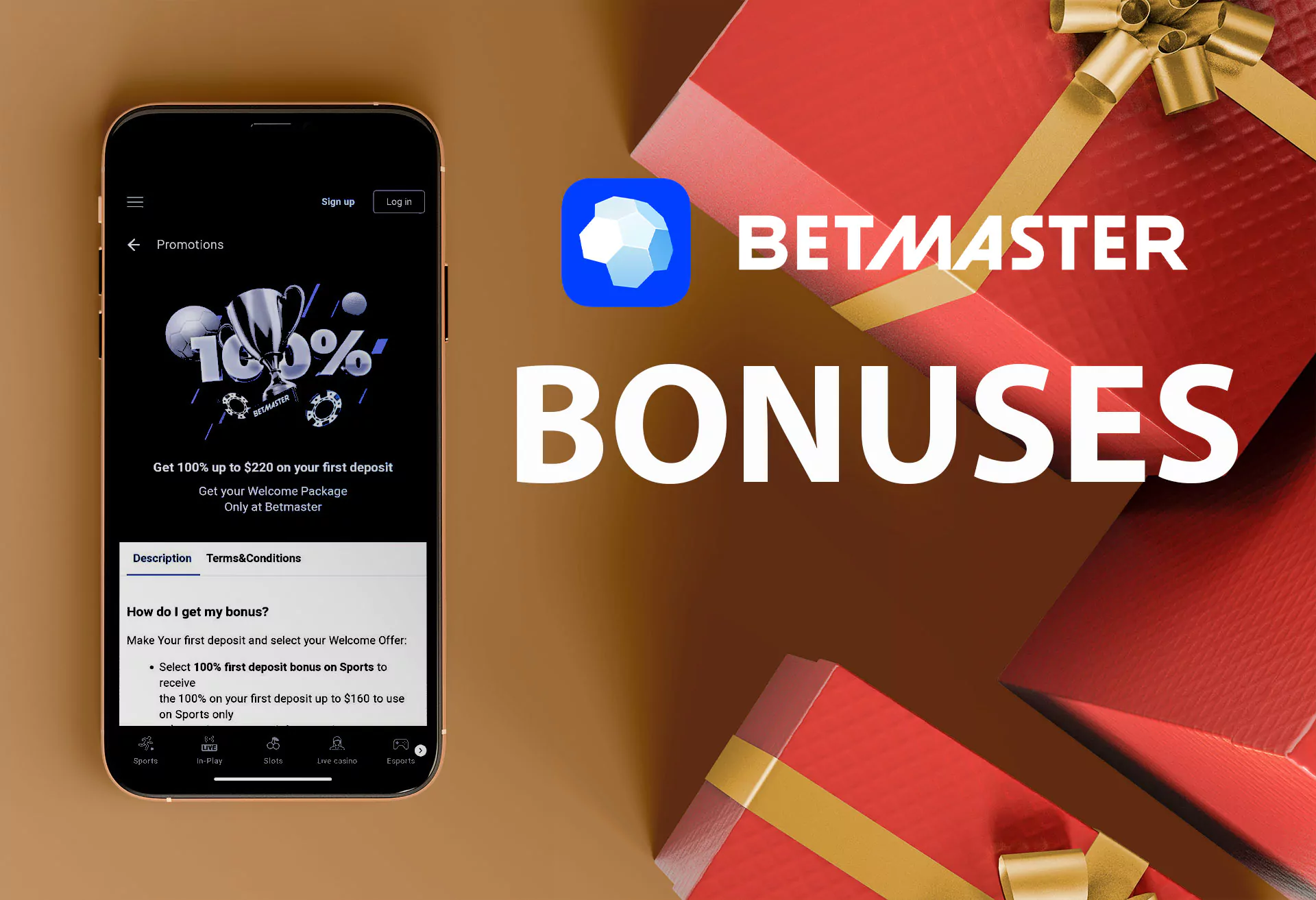 Register at Betmaster and get a welcome bonus of up to 17,000 INR.